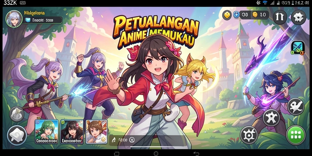 Tampilan gameplay yang seru dan interaktif dalam 33ZK.