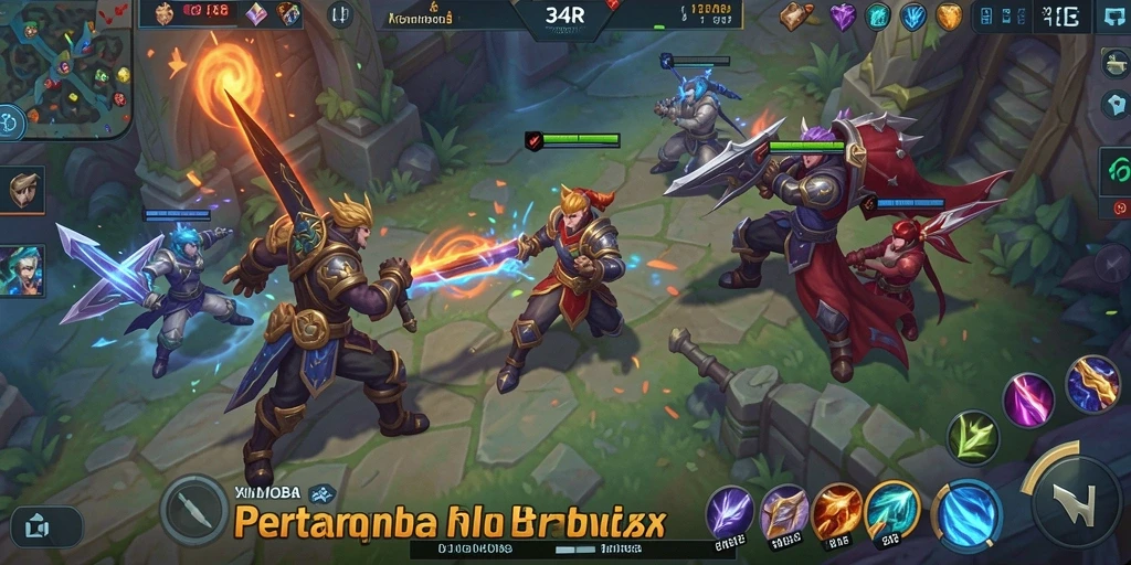 Tampilan gameplay seru dari 34R yang penuh aksi.