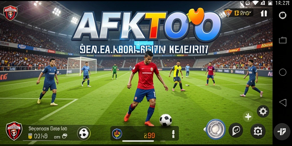 Tangkapan layar gameplay AFKTOTO menampilkan aksi seru di lapangan.