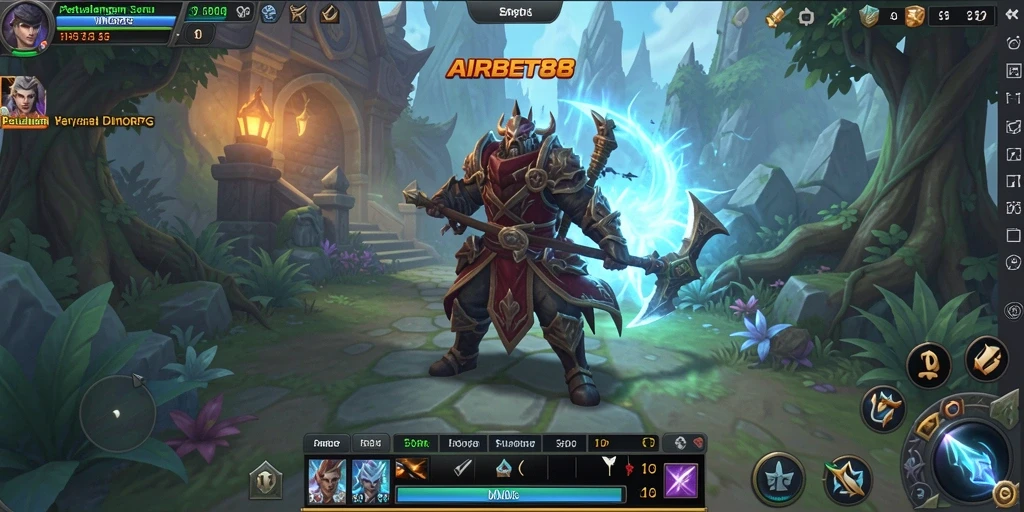 Tampilan screenshot AIRBET88 menampilkan aksi seru dalam pertarungan MMORPG.