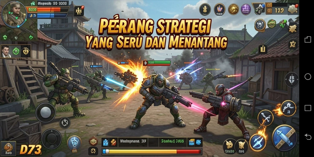 Gameplay menarik D73 dengan elemen strategi yang mendebarkan.