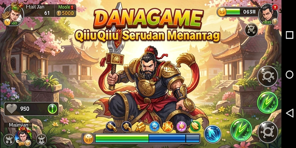Screenshot gameplay QiuQiu yang menampilkan momen seru.