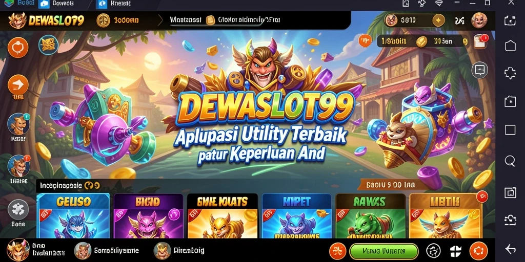 Tampilan utama DEWASLOT99 menampilkan berbagai alat Utility yang mudah diakses.