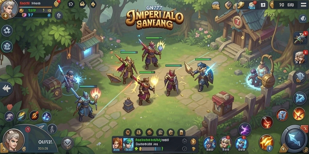Screenshot gameplay GN777 yang menampilkan aksi strategi mendalam.