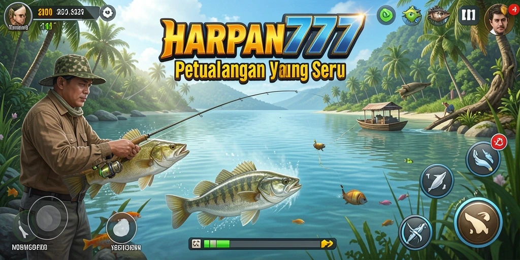 Screenshot gameplay HARAPAN777 menampilkan suasana memancing yang mendebarkan.