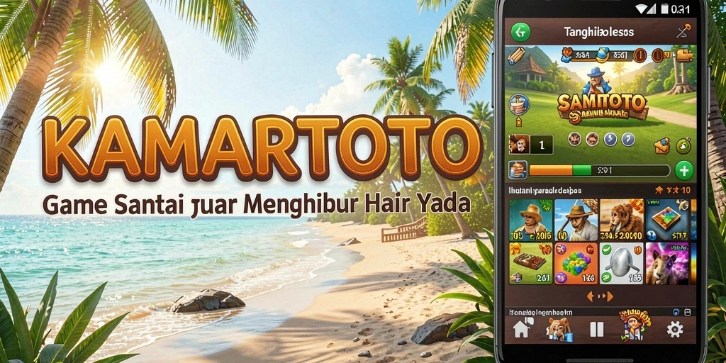 Tampilan gameplay <strong>KAMARTOTO</strong> yang ceria dan menghibur.
