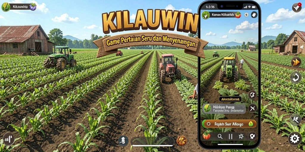 Screenshot KILAUWIN menampilkan gameplay seru bertani.