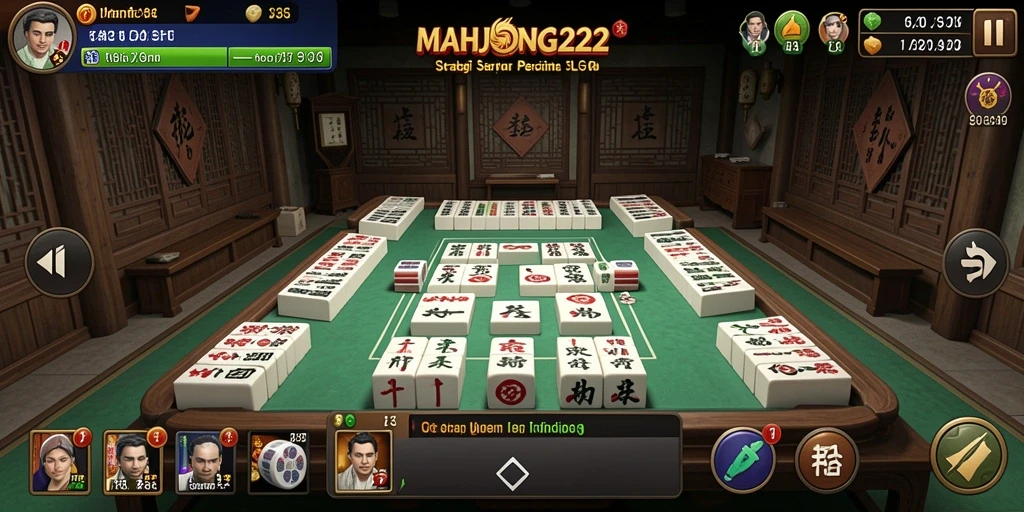 Tampilan gameplay seru dan menarik di MAHJONG222.