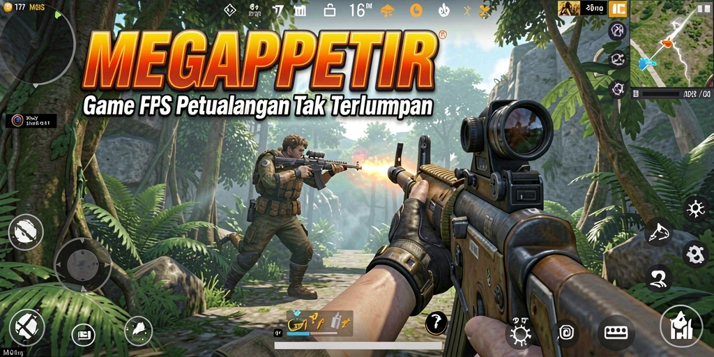 Tampak aksi menegangkan dalam gameplay <strong>MEGAPETIR</strong> yang penuh adrenalin.