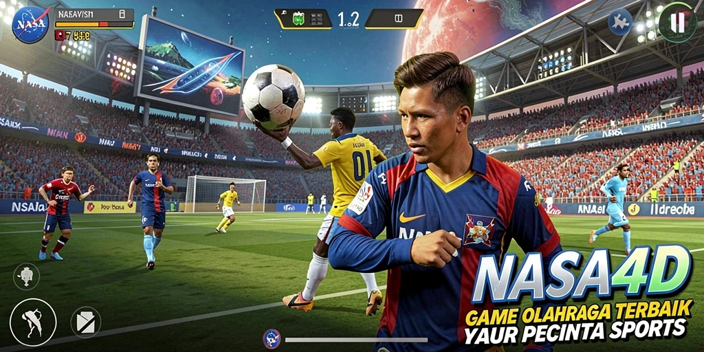 Tampilan gameplay menarik dari NASA4D dengan aksi olahraga seru.
