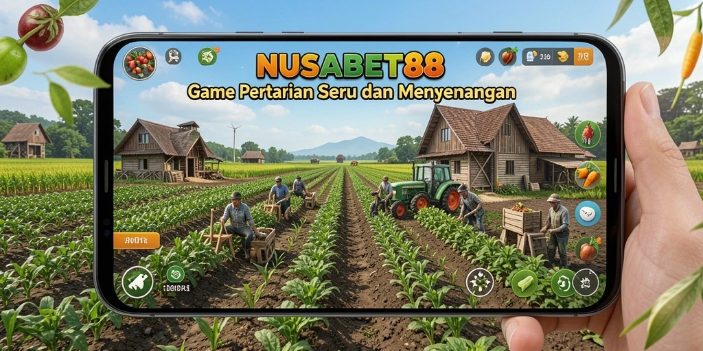 Tampilan menarik dari gameplay NUSABET88 yang menunjukkan aktivitas bertani.