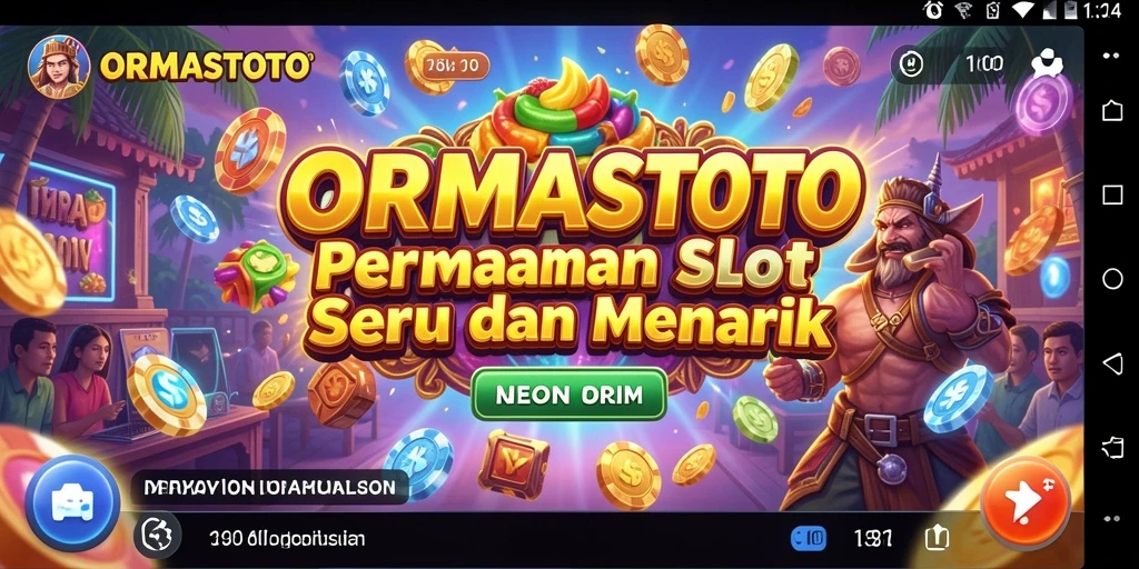 Tampilan screenshot game Slot ORMASTOTO yang menampilkan berbagai fitur menarik.