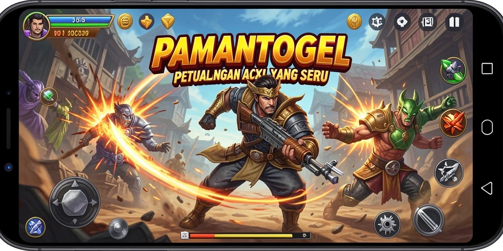 Tampilan permainan PAMANTOGEL yang penuh aksi dan grafik menawan.