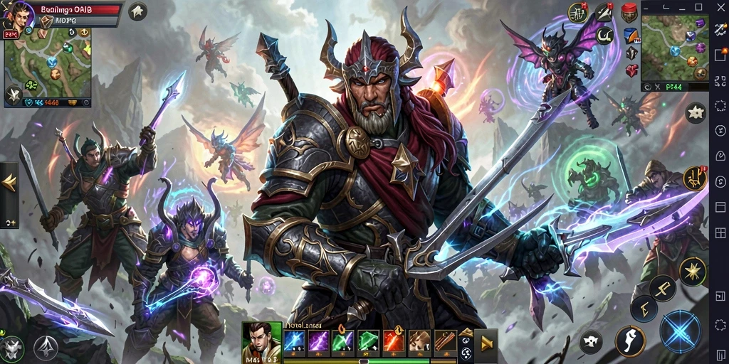Tampilan gameplay epik PP444 dalam dunia MMORPG yang menakjubkan.