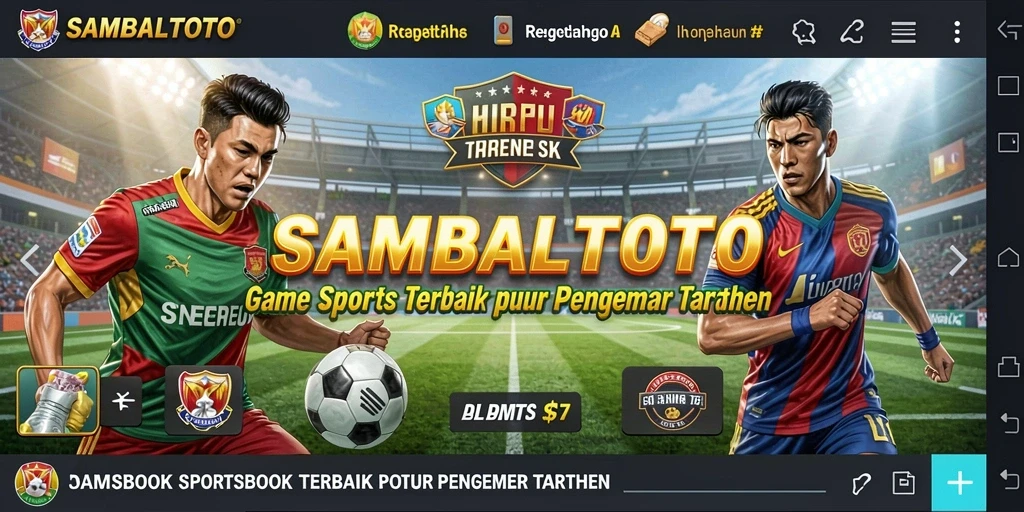Tampilan gameplay yang mengesankan dari aplikasi Sportsbook.