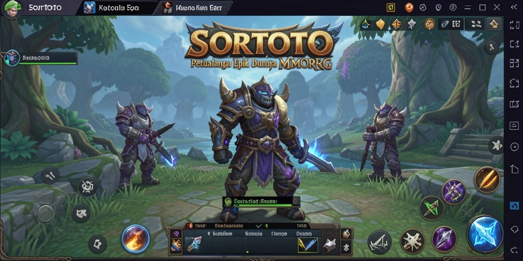 Screenshot gameplay SORTOTO yang menampilkan aksi pertarungan seru.