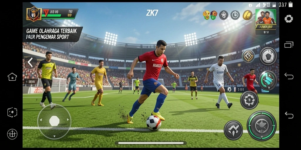 Gameplay seru saat bertanding di ZK7 dengan grafik memukau.